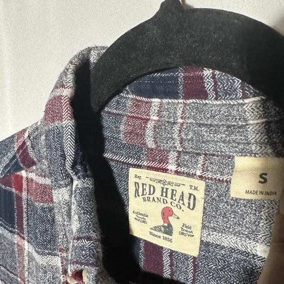 Redhead Brand Co. Men’s Flannel Bundle Size Small 100% Cotton Green And Red - Picture 5 of 10